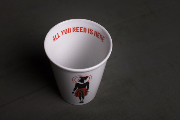 "Karl" porcelain cup TO GO - L originální hrnek