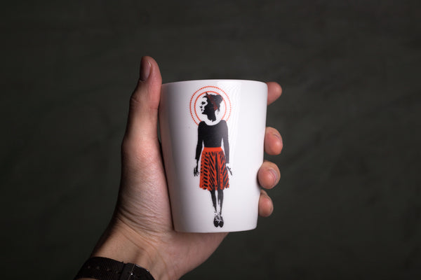 "Karl" porcelain cup TO GO - S originální hrnek