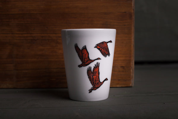 "Wild Goose" porcelain cup TO GO - S originální hrnek