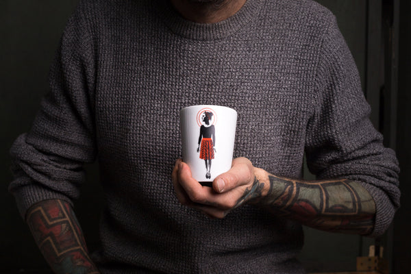 "Wild Goose" porcelain cup TO GO - S originální hrnek