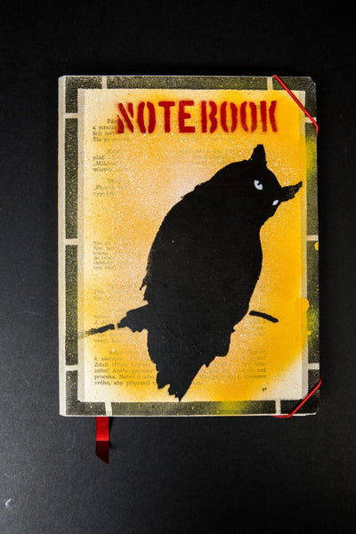 notebook originální zápisník deník streetart dekorace dárek handmade velký