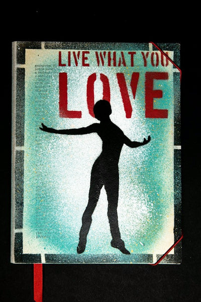 notebook originální zápisník deník streetart dekorace dárek handmade velký