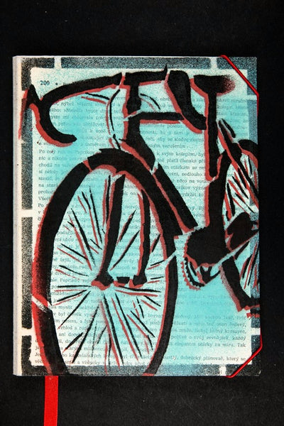originální zápisník deník streetart dekorace dárek handmade velký kolo